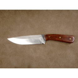Couteau de randonnée, de chasse et de pêche avec lame five en acier 440B et manche en bois de cerf