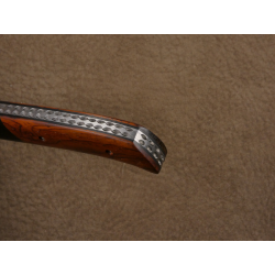 Couteau pliant liner Lock - lame en acier 14C28N - Mache en ébène et loupe d'amboine