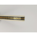 Couteau pliant liner lock avec lame en acier 14c28n et manche en bois d'ébène et loupe d'amboine