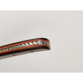Couteau pliant liner Lock - lame en acier 14C28N - Mache en ébène et loupe d'amboine