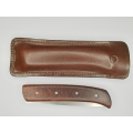 Couteau pliant liner Lock - lame en acier 14C28N - Mache en ébène et loupe d'amboine