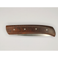 Couteau pliant liner Lock - lame en acier 14C28N - Mache en ébène et loupe d'amboine