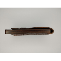 Couteau Pliant Liner Lock - Acier damas - Manche en Os de bovin et bois de cocobolo