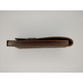 Couteau Pliant Liner Lock - Acier damas - Manche en Os de bovin et bois de cocobolo