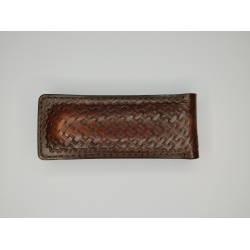 Couteau Pliant Liner Lock - Acier damas - Manche en Os de bovin et bois de cocobolo