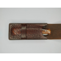 Couteau Pliant Liner Lock - Acier damas - Manche en Os de bovin et bois de cocobolo