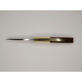 Couteau Pliant Liner Lock - Acier damas - Manche en Os de bovin et bois de cocobolo